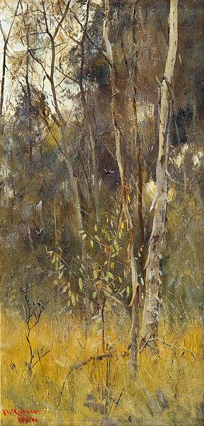 Frederick Mccubbin At the Falling of the Year oil painting image